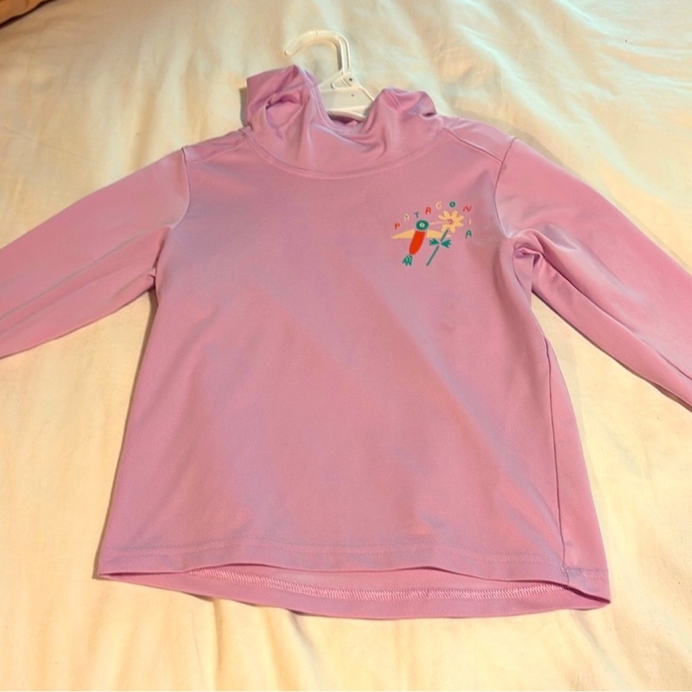 Little girls Patagonia hummingbird swim shirt cover up, 5T